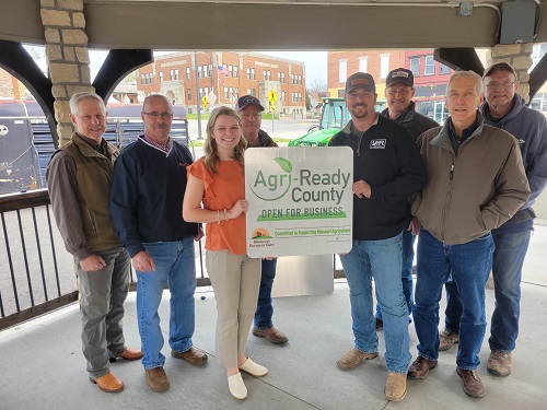 Leaders from Douglas County, Missouri celebrate the county's Agri-Ready designation