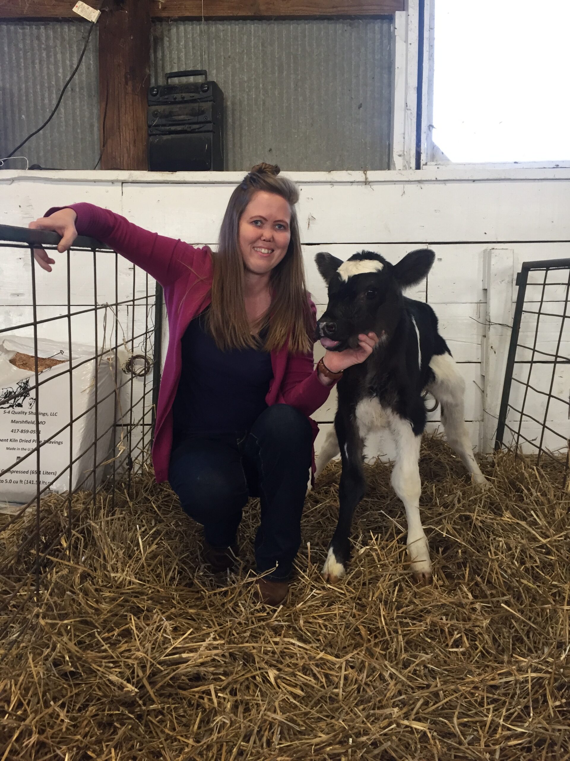 Laura worked on the dairy farm during her collegiate days at College of the Ozarks Laura worked on the dairy farm during her collegiate days at College of the Ozarks
