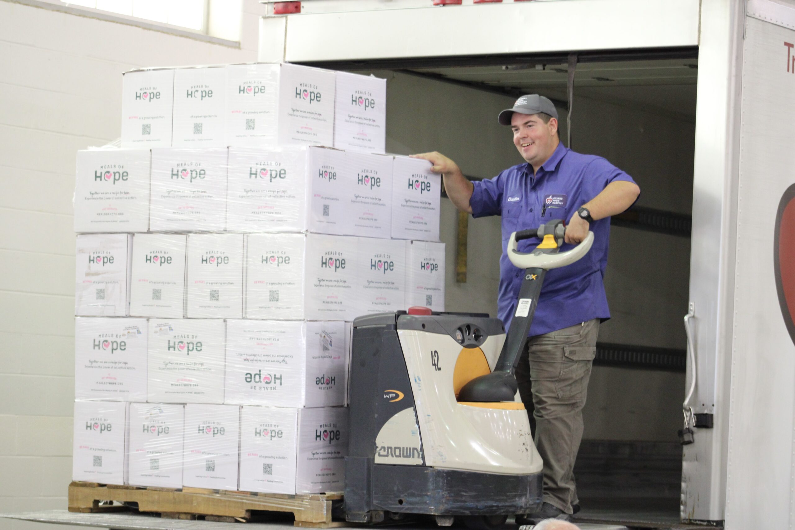 Loading Food Bank Trucks Loading Food Bank Trucks