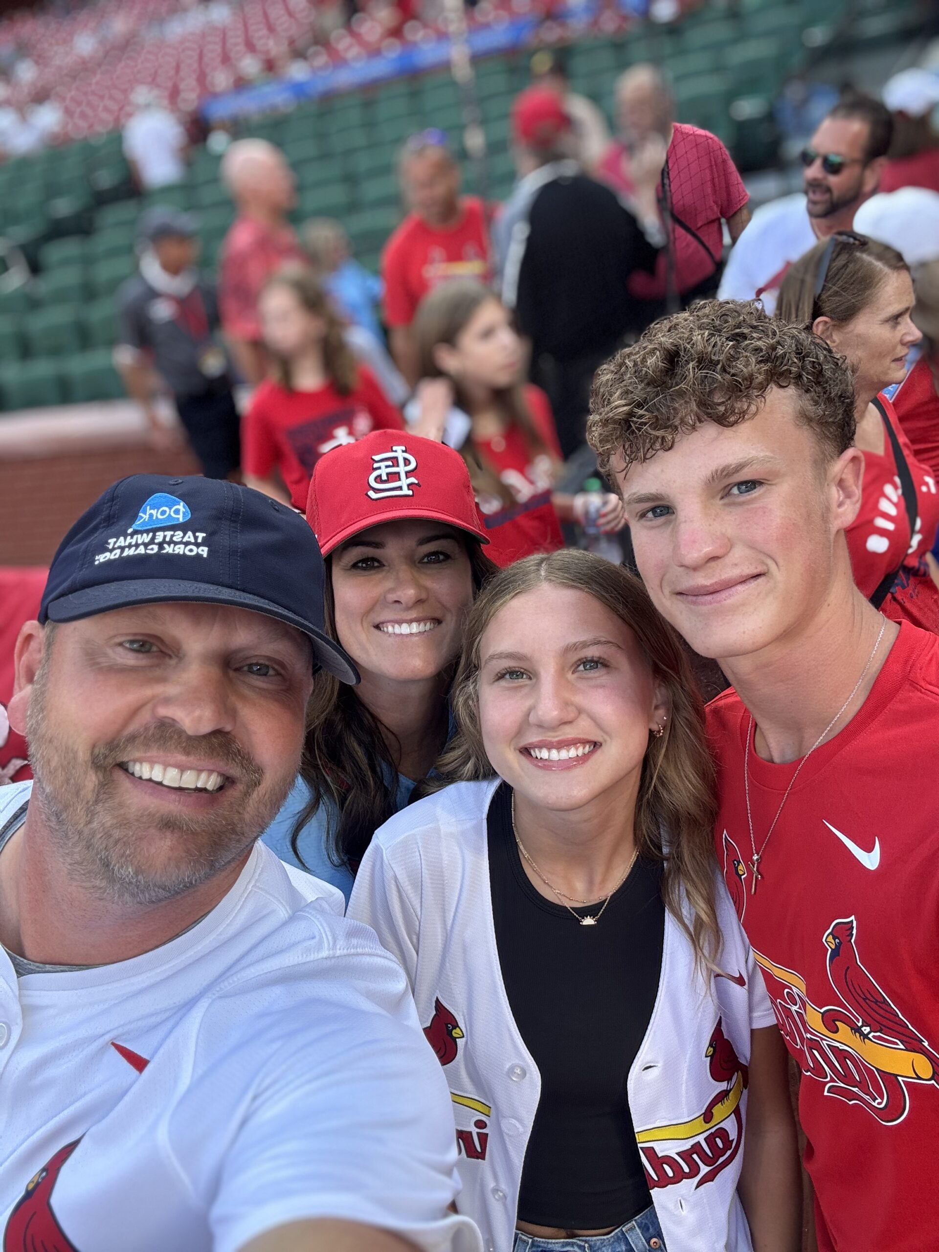 Heimer family at Busch Stadium Heimer family at Busch Stadium