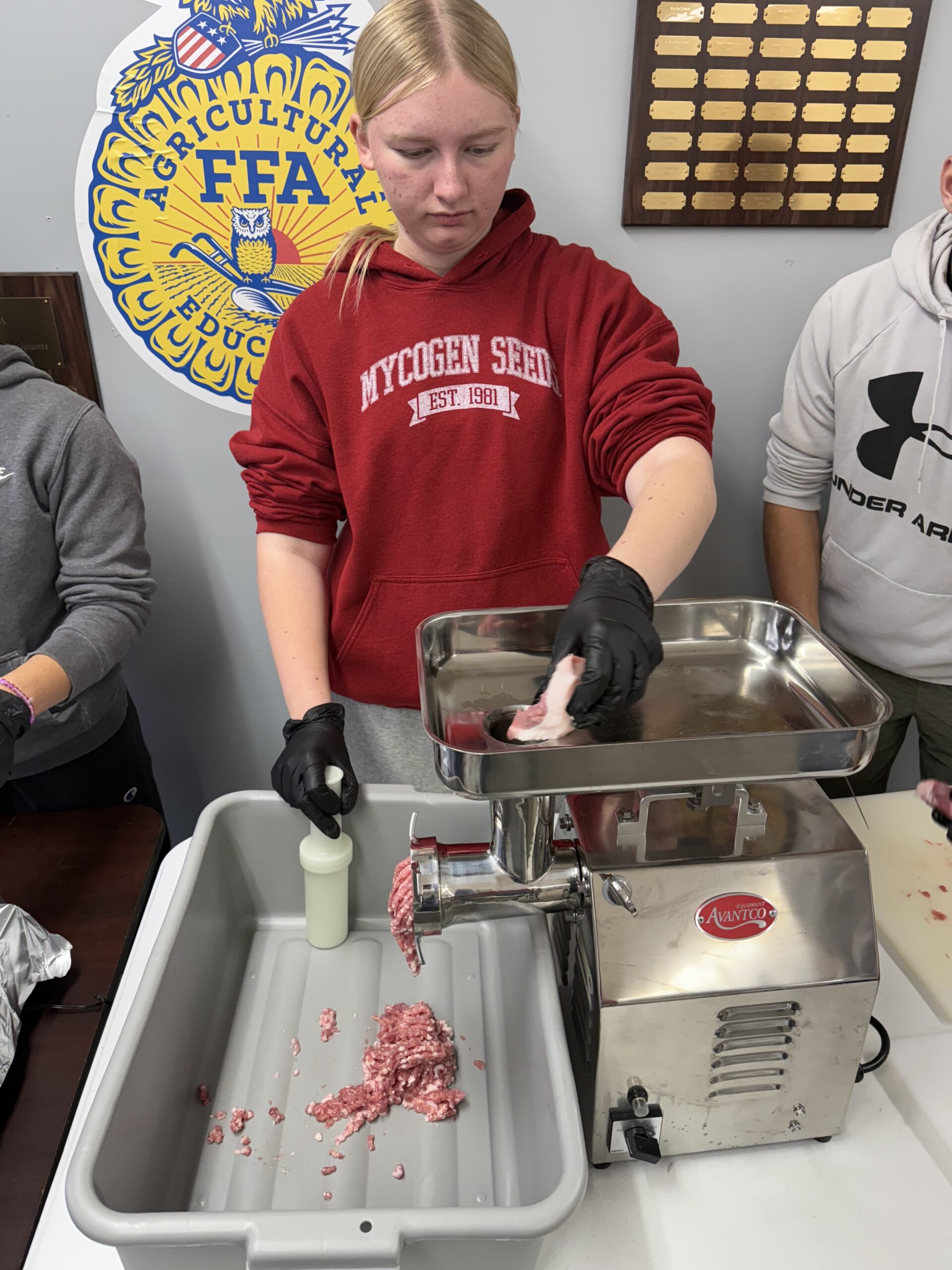 Tarkio FoodSci Students prepare pork Tarkio FoodSci Students prepare pork